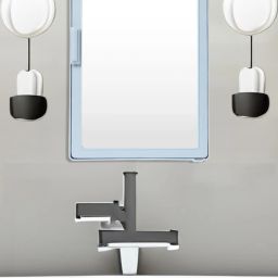 SMALL MINI COMPACT BATHROOM WALL CABINET SHELF STORAGE & ORGANISER WITH MIRROR Plastic Wall Shelf-image-73