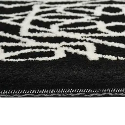 PRESTO Black & White Geometric Printed No Shredding Carpet image 4