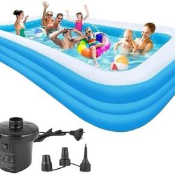 10 Feet Inflatable Swimming Pool Bath Tub for Kids and Adults Inflatable Swimming Pool-40
