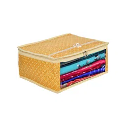Kuber Industries Set Of 2 Gold-Toned Printed Wardrobe Organisers image 5