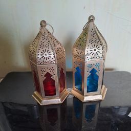 Medium size Lanterns MSL-60 Red, Blue Iron Table Lantern-image-74