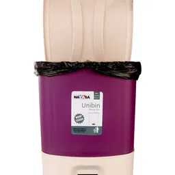 Nayasa Violet & Cream Detachable Dustbin With Handle-20 Lt image 4