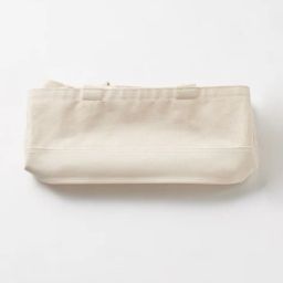 muji Mini Rectangular Slim Canvas Basket with Handles image 4
