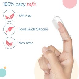 Baby Silicone Finger Toothbrush , Baby Finger Tooth Brush with storage Box. Extra Soft Toothbrush-image-23