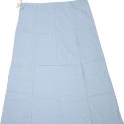 Belizzi Paridhan Light Blue Gray Pleated Pure Cotton Petticoat-image-56