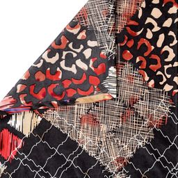 Arrabi Multicoloured Geometric Printed 300 TC Single Bedsheet with 1 Pillow Covers image 5
