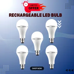 Rechargeable Emergency Bulb Inverter Bulb, 3Hr Battery Backup_Pack of 5 P355 3 hrs Bulb Emergency Light-image-69