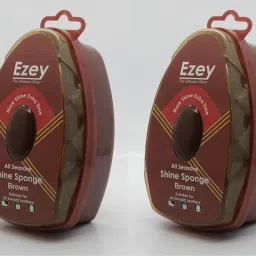Ezey Shine Sponge (Brown)-Pack of 2 Pcs Shiner-image-45