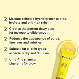 Quench Botanics Vitamin C Primer With Yuzu Extracts For Hydrating & Brightening Skin-30ml image 2