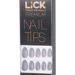 LICK 24 Pcs Artificial Reusable Nail Extensions with Application Kit - Lilac image 5