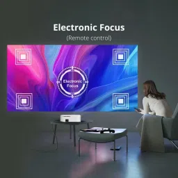 Torexo YG550 Android 9.0 Full HD 1GB DDR4/32GB 5G WiFi/BT5 840 ANSI (Electronic Focus) (10000 lm / 2 Speaker / Wireless / Remote Controller) Projector image 3
