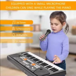 49 Key Piano Keyboard As Traders 49 Key Piano For Kids (DC Power Option+Recording Microphone ) P16 Analog Portable Keyboard image 5