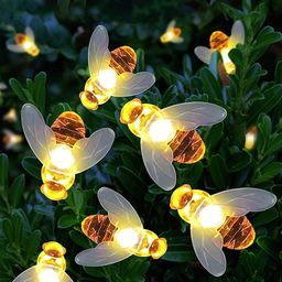 XERGY Off White 16 LED Honey Bee String Fairy String Lights image 2