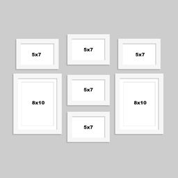 Art Street Set of 7 White Photo Frames image 4