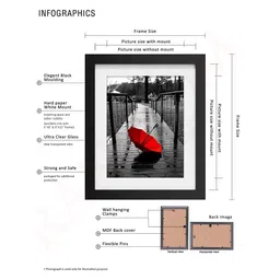 RANDOM Set Of 9 Brown Solid Photo Frames image 4