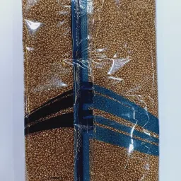Dark Golden 200 gm Seed beads with Silver Lined Beads-image-20