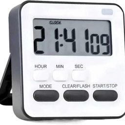 Digital White Clock-image-82