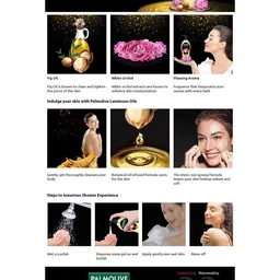Palmolive Set of 2 Luminous Oils Invigorating Shower Gels-Macadamia Oil & Peony-750ml each image 2