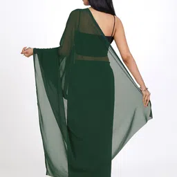TEEJH Solid Printed Saree image 3