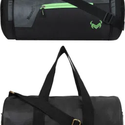20 L Gym Duffel Bag - GYM DUFFLE BAG FOR INDOOR OUTDOOR SPORTS - Green, Black-picture-30