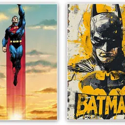 art recall Batman and superman poster Photographic Paper-picture-20