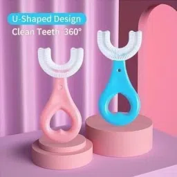 360 Degree U-shaped For 2-6 Years Mouth-Cleaning Silicone Clean Brushing Kids Ultra Soft Toothbrush-picture-13