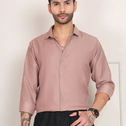 tanip Men Regular Fit Solid Spread Collar Formal Shirt-picture-37