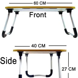 avi creation Foldable multipurpose Table Wood Portable Laptop Table image 4