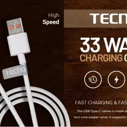 Tecno Type C 1 m 33 Watt Cable Model no. C033-C-23