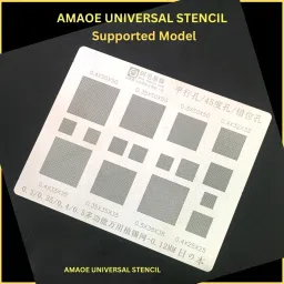 akt AMAOE UNIVERSAL Multi-Function Universal BGA Rebelling Stencil 0.3 0.35 0.4 0.5 Parallel 45 Degree Hole Misaligned (Multipurpose used ) Stencil image 2