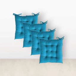 18*4 Microfibre Solid Chair Pad Pack of 4-image-57
