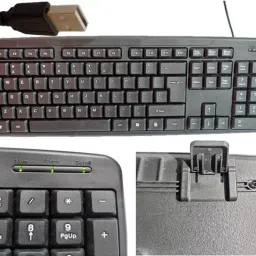 ANJO Wired USB Keyboard-Wired LED Mouse-Non Slip Mouse Pad-2.0 USB Hub-OTG Type C Combo Set image 4