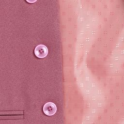 JBN Creation Boys Pink  Solid Regular-Fit Nehru Jacket image 2