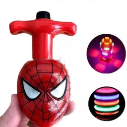 gift collection Spider Design Rotating Spinning Top Gyro Spinner Toy with Light & Music Lattu image 2