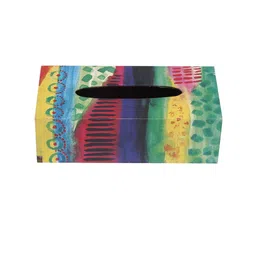 A Tiny Mistake Multi-Coloured Printed Tissue Holder image 2