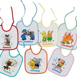 Baby Bibs for Daily Use - Upper Soft Absorbent and Lower Waterproof Layer-image-40