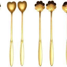 Reusable Spoon Set for Kitchen, Dessert House, Cafe Or Bar (8pcs Spoon) Steel Cutlery Set-image-88