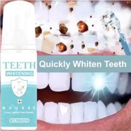 Teeth Whitening Foam To Removes Bad Breath Fights Germs - Mint Flavor Teeth Whitening Kit-image-66