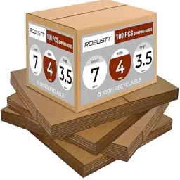 Self-Locking Box Craft Paper Small Brown Carton Box – 3-Ply Corrugated 7x4x3.5 for Goods Pack Packaging Box-picture-13