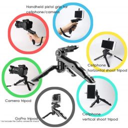 subton Photography Mobile Holder Tripod Camera Stand with Horizontal & Vertical Rotation | for Vlogging, Video Shooting, YouTube etc Compatible with All Mobile Phones, Action GoPro DSLR Cameras Tripod, Tripod Clamp, Tripod Bracket, Tripod Ball Head Tripod, Tripod Clamp, Tripod Bracket, Tripod Ball Head image 5