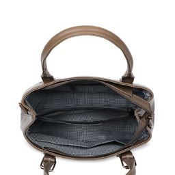Toteteca Beige PU Structured Handheld Bag image 4