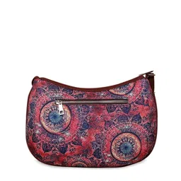 ZOUK Multicoloured Textured Structured Shoulder Bag image 4