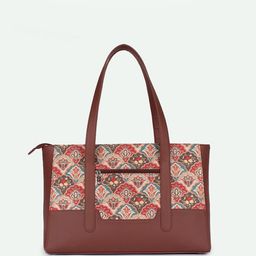 ZOUK Floral Printed Structured Shoulder Bag image 5