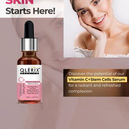 qlerix QLERIXSet Of 2 Vitamin c+ Serum With Hyaluronic Acid - 30 ml Each image 3