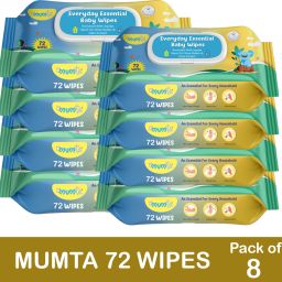 Soft Cleansing Baby Wipes with Aloe Vera & Vitamin E -72 Counts/Pack (Set of 7)-image-88