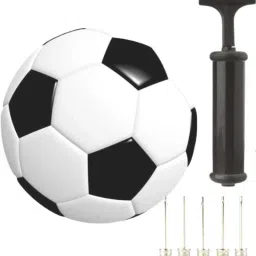 COMBO BLACK & WHITE SYNTHETIC RUBBER FOOTBALL Football - Size: 5-image-46