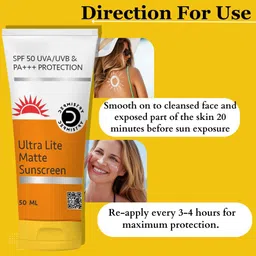 Vigini Dermistry Set Of 2 Ultra Lite Finish Mineral-Based Sunscreen SPF 50- 50 ml Each image 5