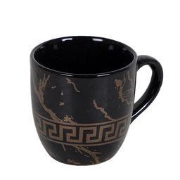 CDI Black & Brown Set Of 6 Dishwasher & Microwave Safe Ceramic Matte Mugs 200 ml Each image 3