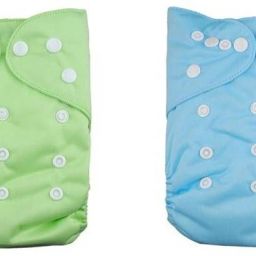 Baby Reusable, Washable, One Size Adjustable Cloth Diapers, Pack of 2-image-44