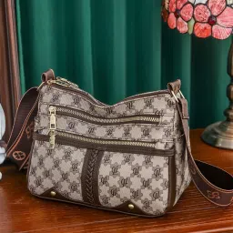 Beige Women Sling Bag Trendy Stylish Spacious Travel Wallet Phone Holder Waterproof-image-33